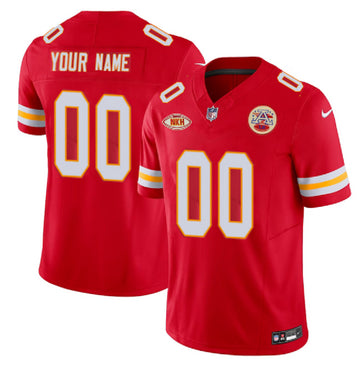 Custom Kansas City Chiefs red FUSE jersey