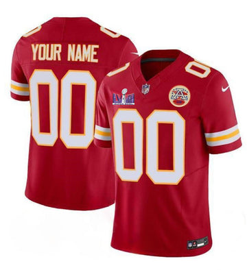 Custom Kansas City Chiefs red FUSE jersey