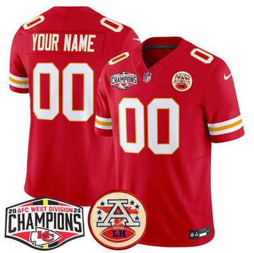 Custom Kansas City Chiefs red FUSE jersey