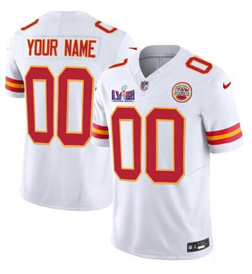 Custom Kansas City Chiefs white FUSE jersey