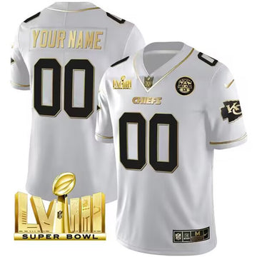 Custom Kansas City Chiefs white jersey
