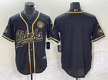 Custom Kansas City Chiefs black jersey