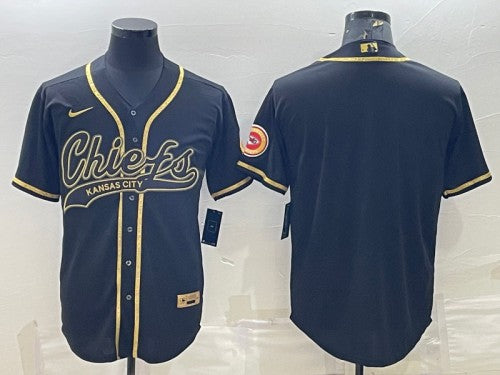 Custom Kansas City Chiefs black jersey