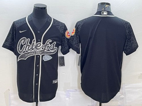 Custom Kansas City Chiefs black jersey