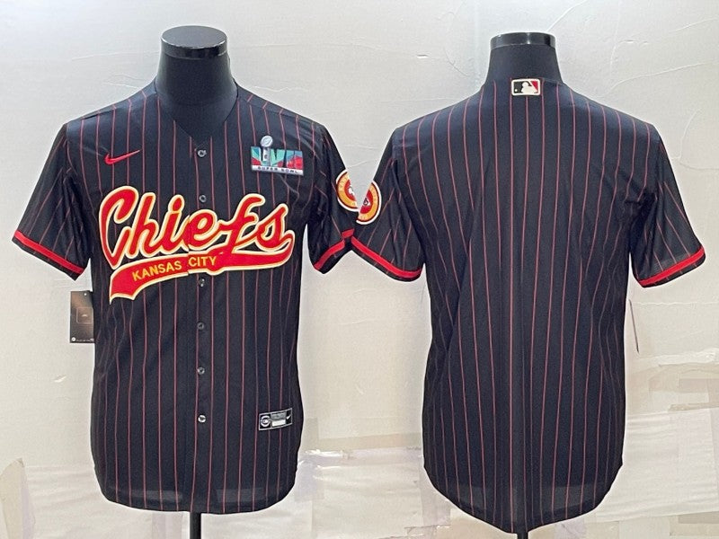 Custom Kansas City Chiefs black jersey