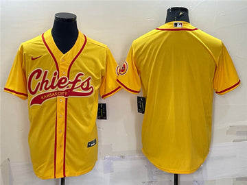 Custom Kansas City Chiefs gold jersey