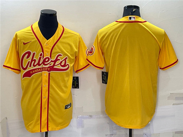 Custom Kansas City Chiefs gold jersey
