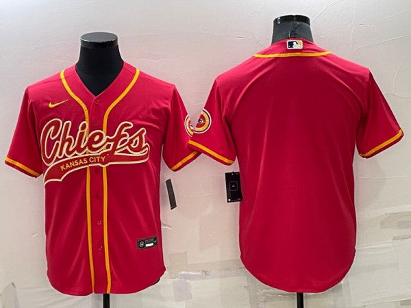 Custom Kansas City Chiefs red jersey
