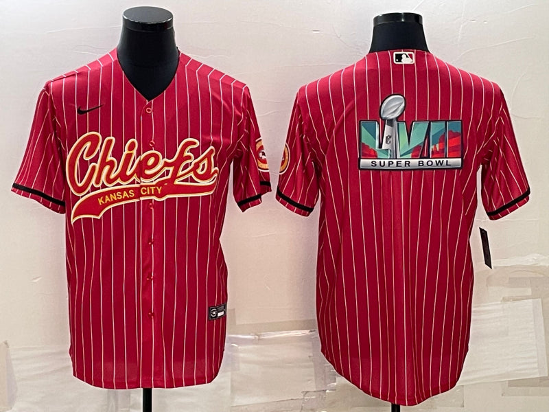 Custom Kansas City Chiefs red jersey
