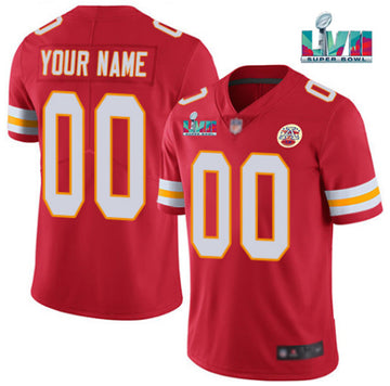 Custom Kansas City Chiefs red jersey