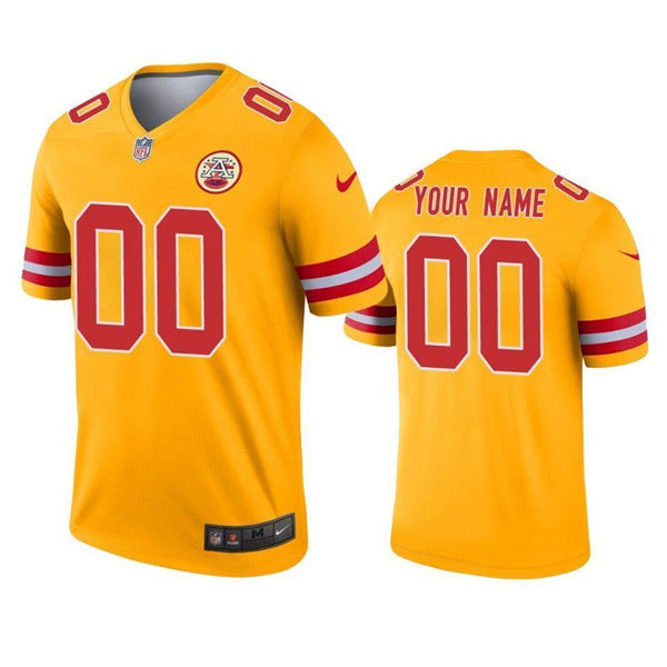 Custom Kansas City Chiefs gold jersey