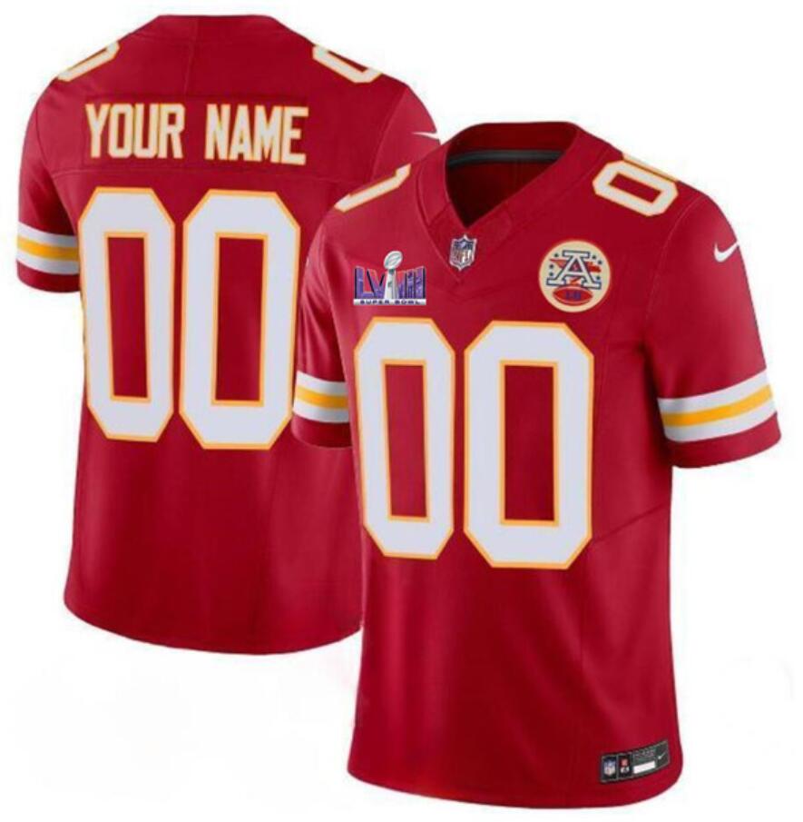 Custom Kansas City Chiefs red FUSE jersey