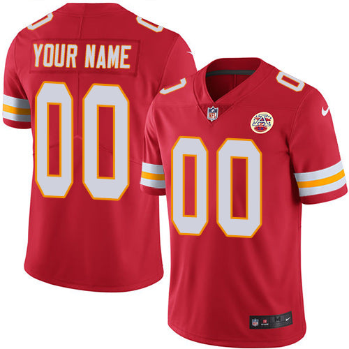 Custom Kansas City Chiefs red jersey