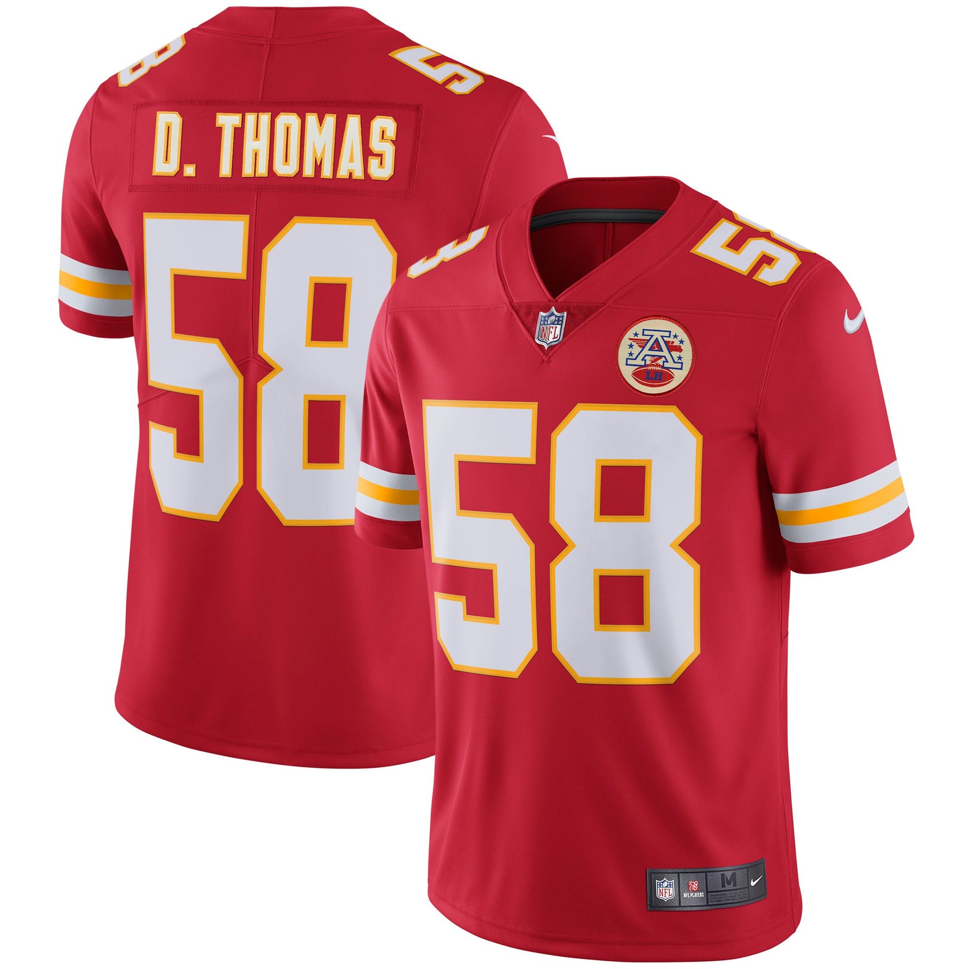 Derrick Thomas Kansas City Chiefs red Throwback jersey