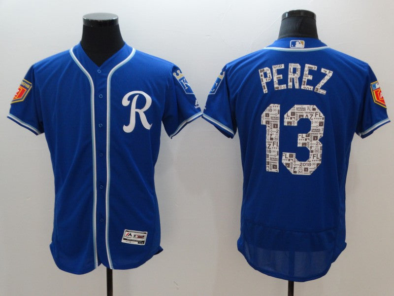 Salvador Perez Kansas City Royals royal jersey