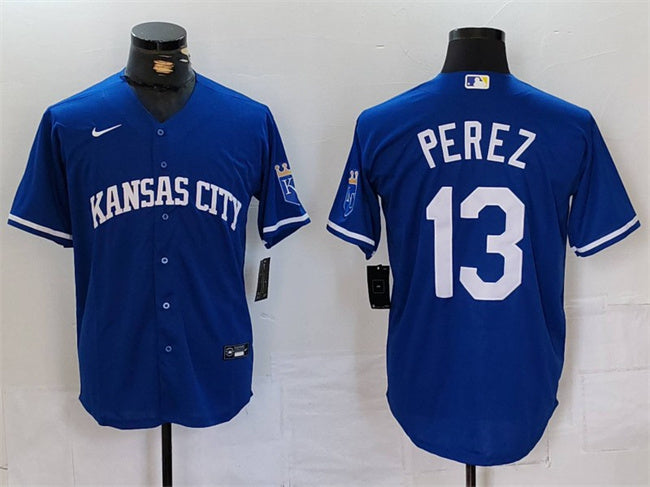 Salvador Perez Kansas City Royals royal jersey