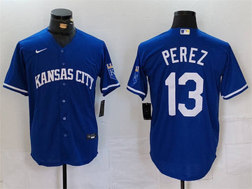 Salvador Perez Kansas City Royals royal jersey