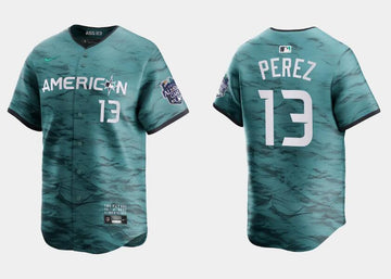 Salvador Perez Kansas City Royals teal All-Star jersey