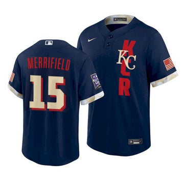 Whit Merrifield Kansas City Royals navy All-Star jersey