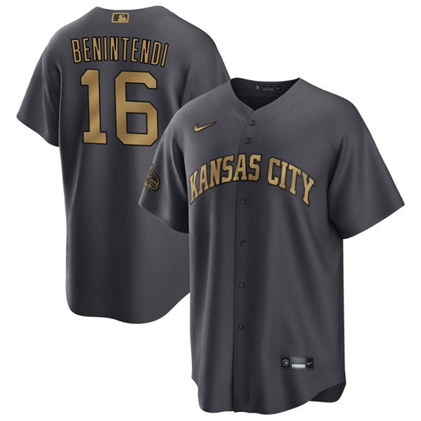 Andrew Benintendi Kansas City Royals charcoal All-Star jersey