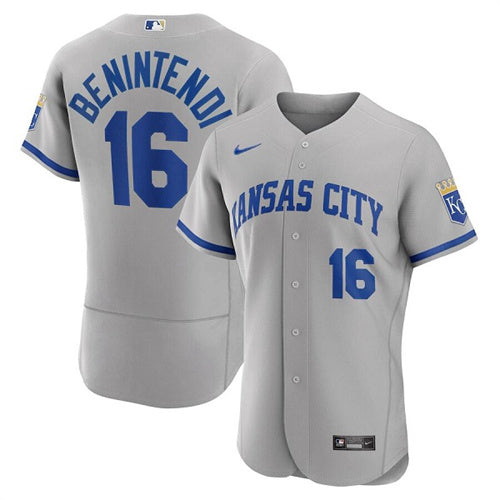Andrew Benintendi Kansas City Royals grey jersey