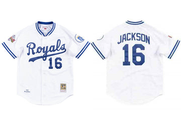 Bo Jackson Kansas City Royals white jersey