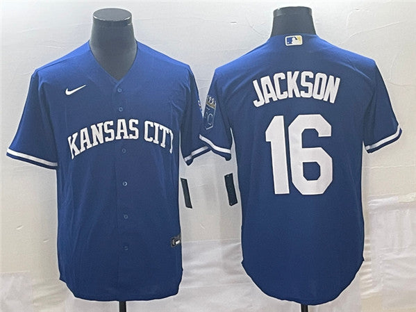 Bo Jackson Kansas City Royals navy jersey