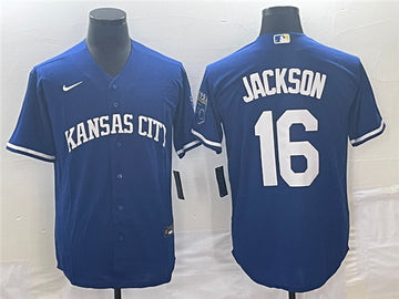 Bo Jackson Kansas City Royals navy jersey