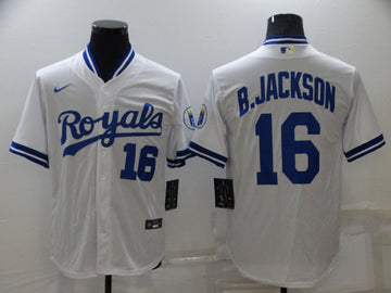 Bo Jackson Kansas City Royals white jersey