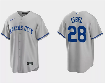 Kyle Isbel Kansas City Royals gray jersey