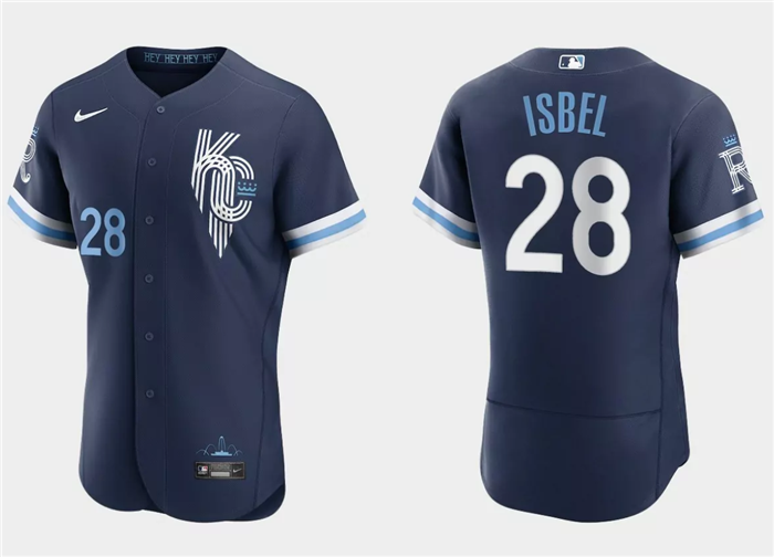 Kyle Isbel Kansas City Royals navy City Connect jersey