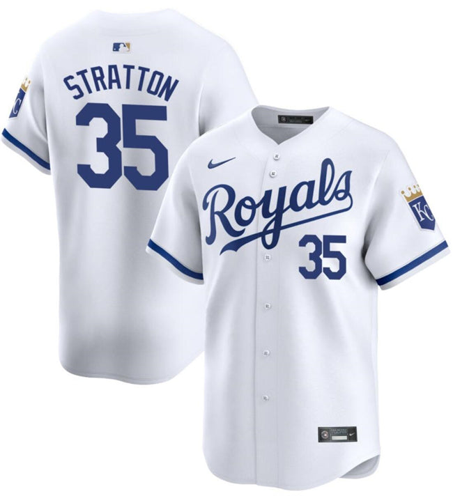Chris Stratton Kansas City Royals white Home jersey