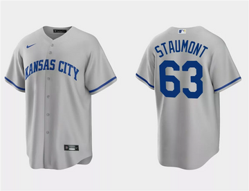 Josh Staumont Kansas City Royals gray jersey