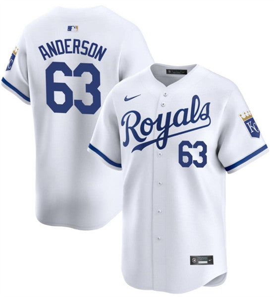 Nick Anderson Kansas City Royals white Home jersey