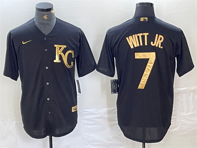 Bobby Witt Jr Kansas City Royals black jersey