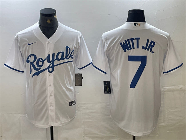 Bobby Witt Jr Kansas City Royals white jersey
