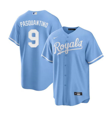 Vinnie Pasquantino Kansas City Royals blue jersey
