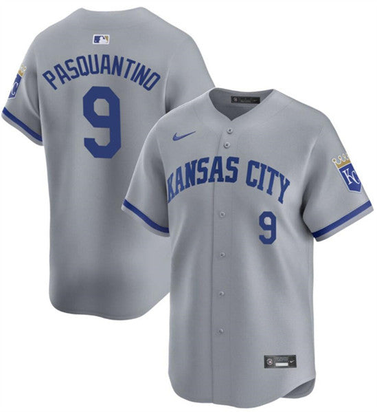 Vinnie Pasquantino Kansas City Royals gray Away jersey