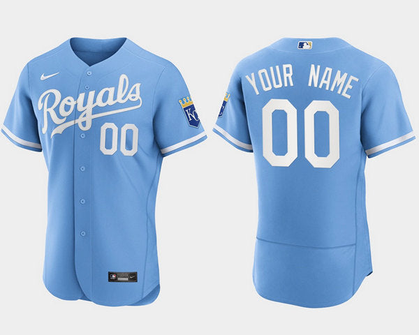 Custom Kansas City Royals blue jersey