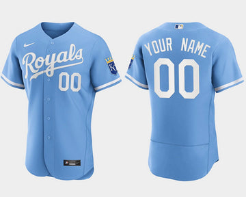 Custom Kansas City Royals blue jersey
