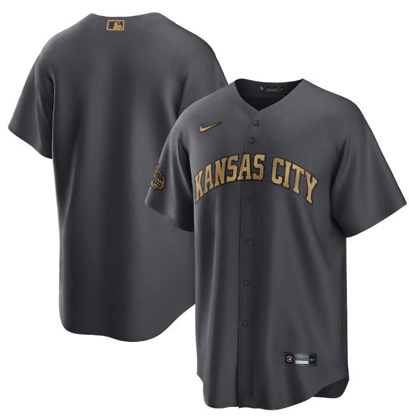 Custom Kansas City Royals charcoal All-Star jersey