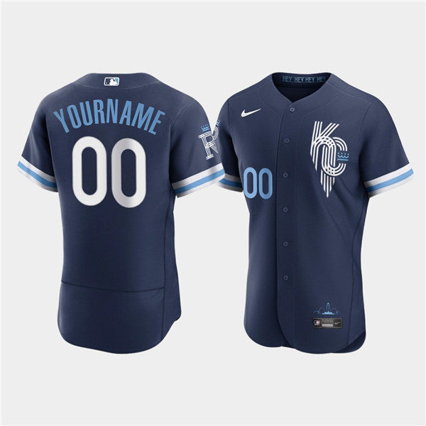 Custom Kansas City Royals white City Connect jersey
