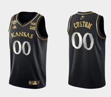Custom Kansas Jayhawks black jersey