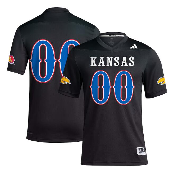 Custom Kansas Jayhawks black jersey