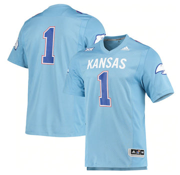 Custom Kansas Jayhawks blue jersey
