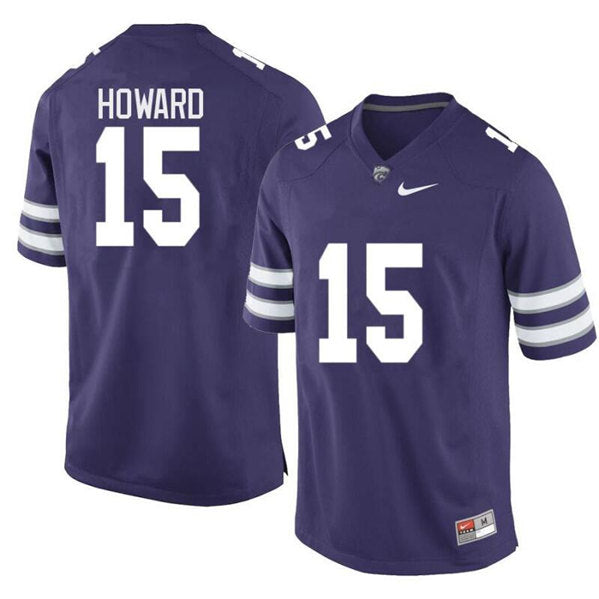 Will Howard Kansas State Wildcats purple jersey