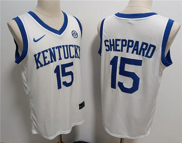 Reed Sheppard Kentucky Wildcats white jersey