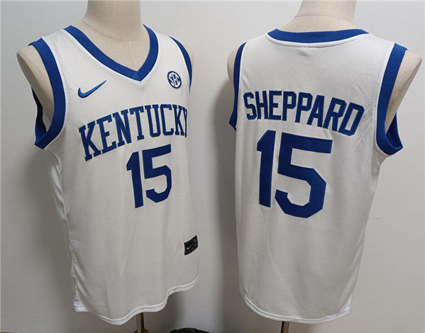 Reed Sheppard Kentucky Wildcats white jersey