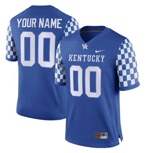Custom Kentucky Wildcats blue jersey