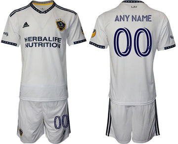 Custom LA Galaxy white Home jersey